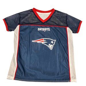 NFL Patriots Jersey Reversible Flag Football Short-Sleeve Sz. Youth XL